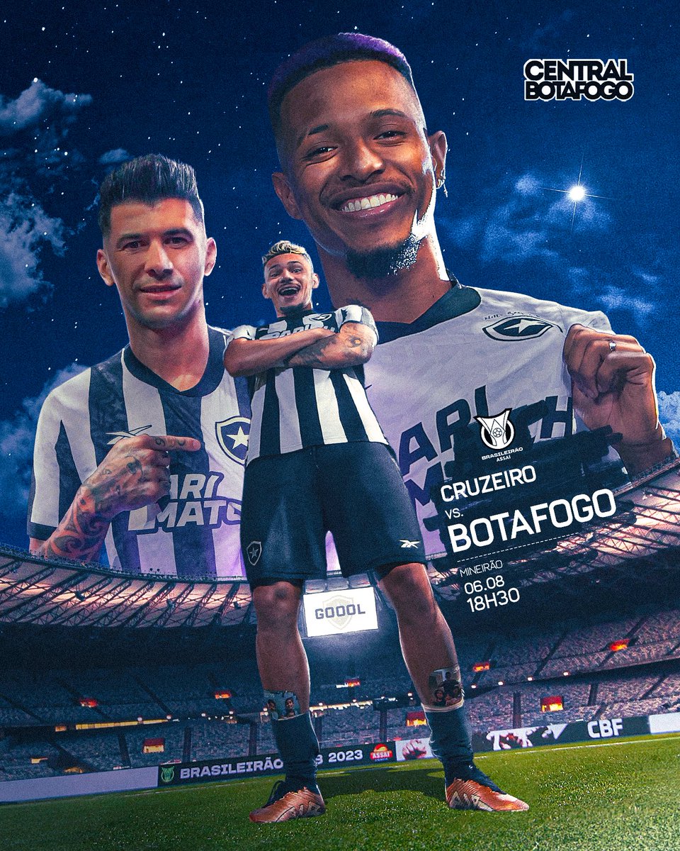 Hoje joga o COLOSSO

Hoje joga o TITÃ 

Hoje joga o PESADO

Hoje joga o BOTAFOGO! 🔥🔥🔥