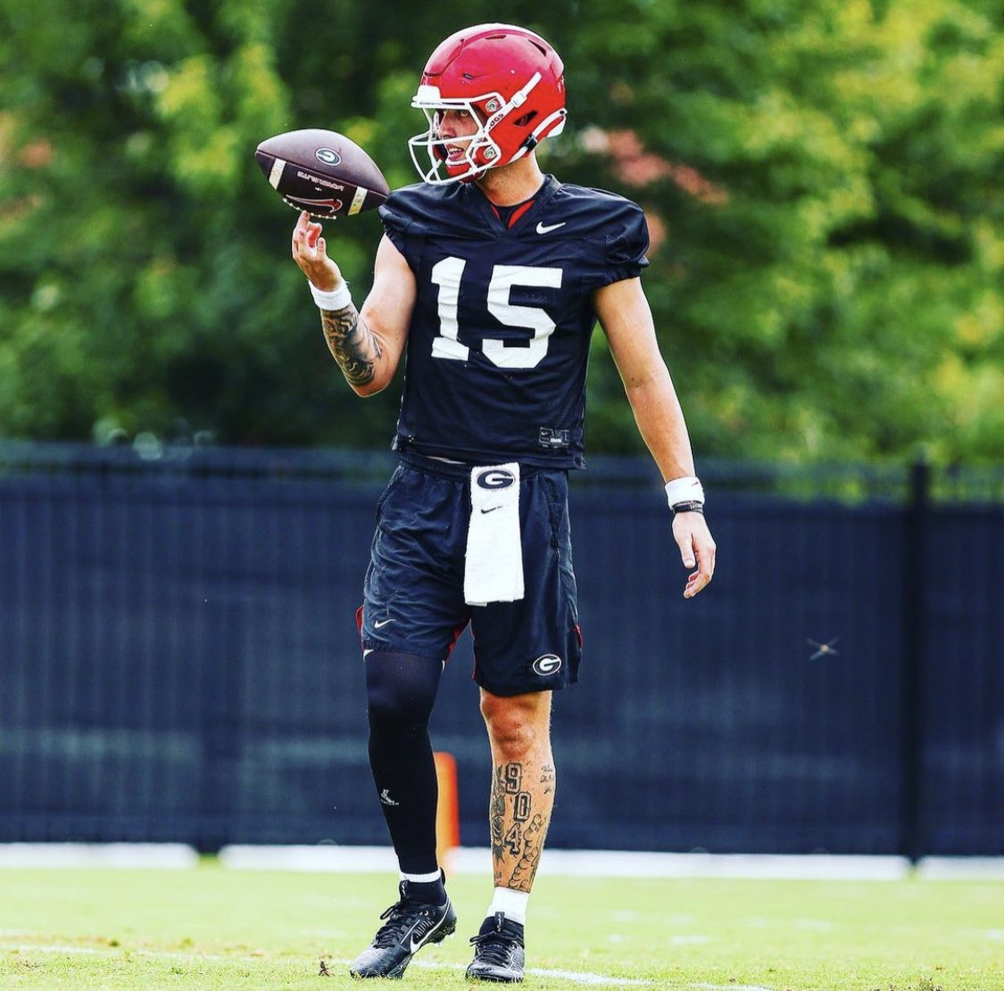UGA is going from a QB who packed lips on the sideline to a QB with a tattoo repping the 904 area code on his shin. The levels of Georgianess are off the charts. They may never lose