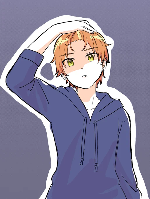 かっこつけアキート落書き
