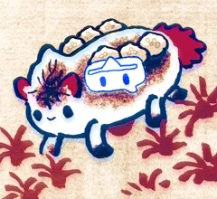 きょうの妖怪 #和漢百魅缶 通算7510体目【小荷駄】あの世へ行くときのごはん。