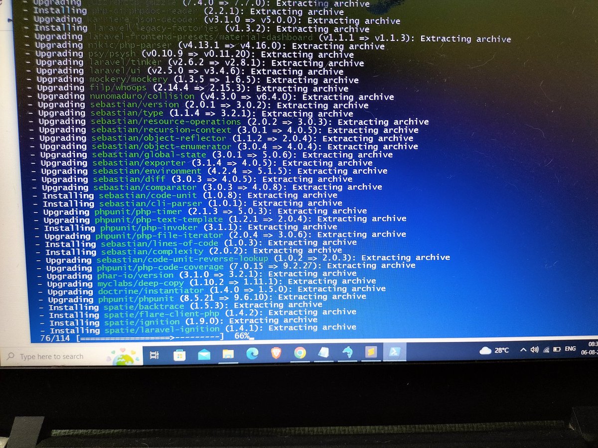 PanditMayuresh8's tweet image. Did laravel version upgrade for German based client #freelancing #laravel9 #php