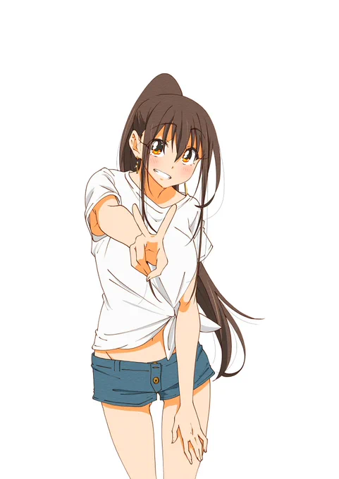 おぎだああああああああ 今日はめちゃくちゃ久々にポニ子再掲絵 夏って感じのやつやつ