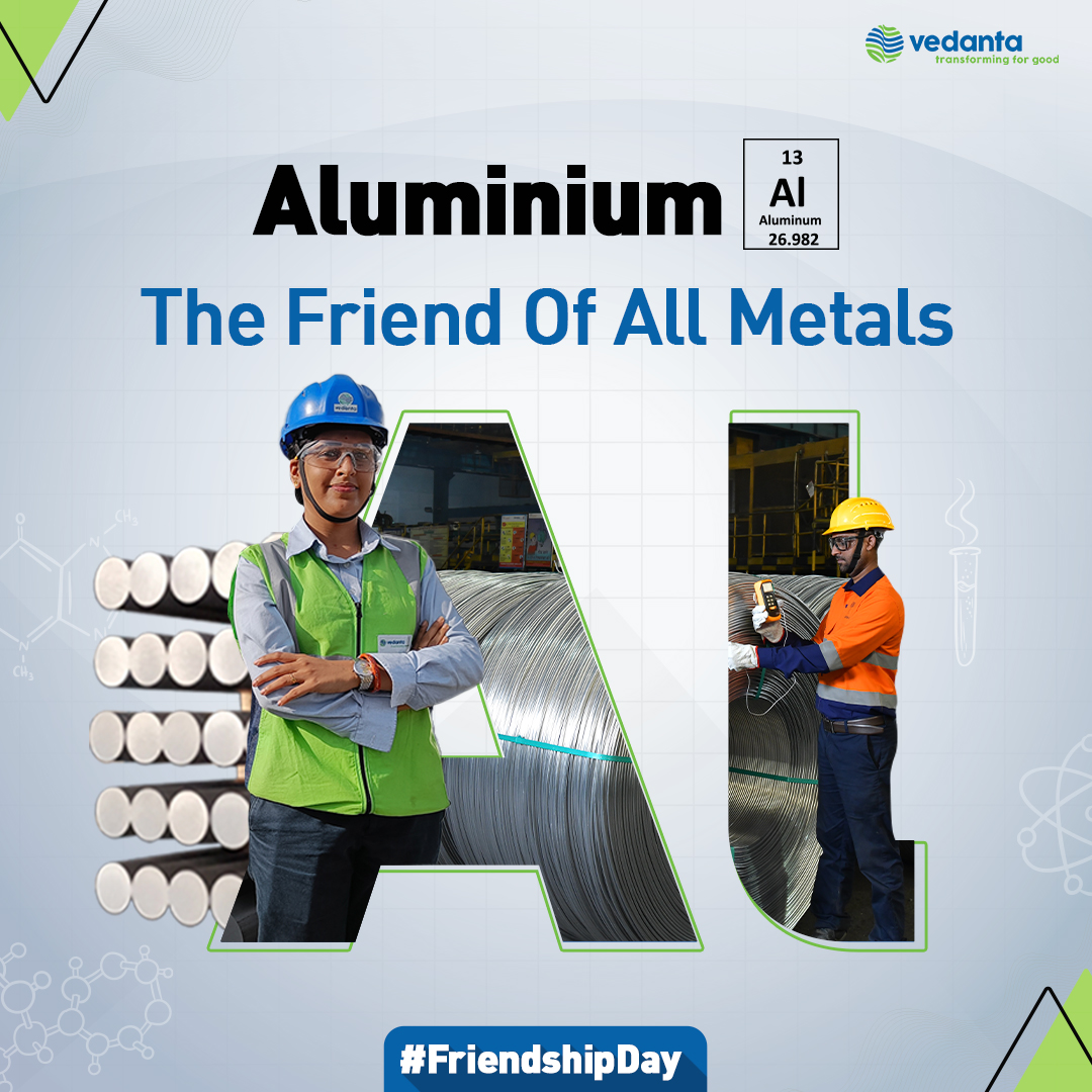 VedantaAluminum's tweet photo. Here's to countless years of camaraderie, strength, and innovation!

Happy Friendships Day!

#HappyFriendshipDay #FriendshipDay #Friendship #FriendshipForever #FriendsForver #Magnesium #Silicon #Copper #CelebratingFriendship #Metals #GreenMetal #GreenAluminium #Vedanta #Aluminium https://t.co/leaGqd3Fyb