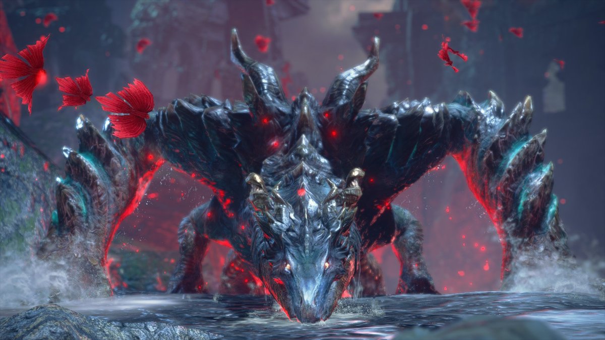 AttresP's tweet photo. fat lizard #MHRise #MonsterHunter #NintendoSwitch https://t.co/zr2JMp9xUI