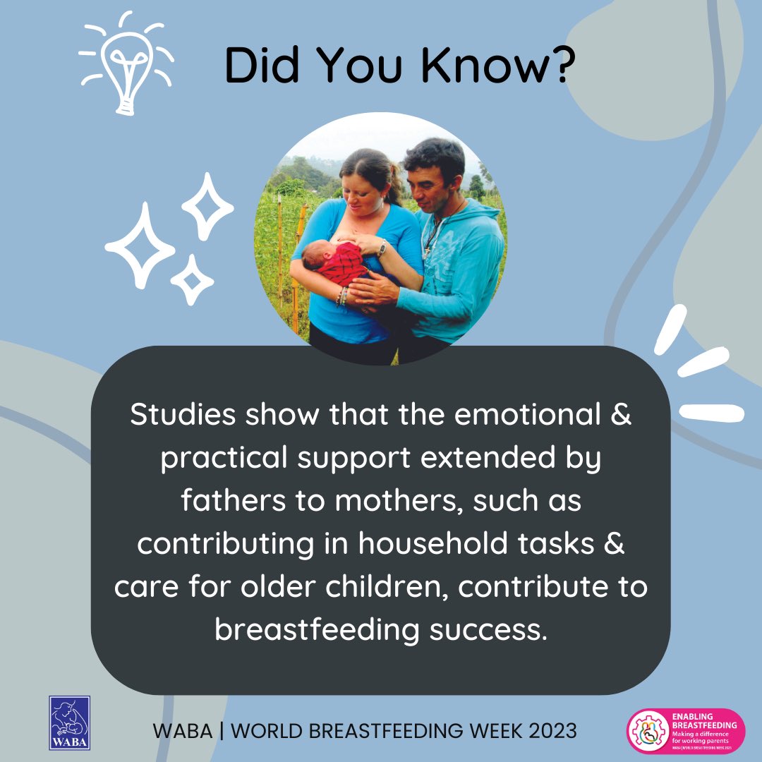 When both parents work as a team, it creates an empowering environment. The support from fathers helps mothers feel more confident and motivated throughout their #breastfeeding journey. #BreastFedWellFed #WorldBreastfeedingWeek #WBW2023