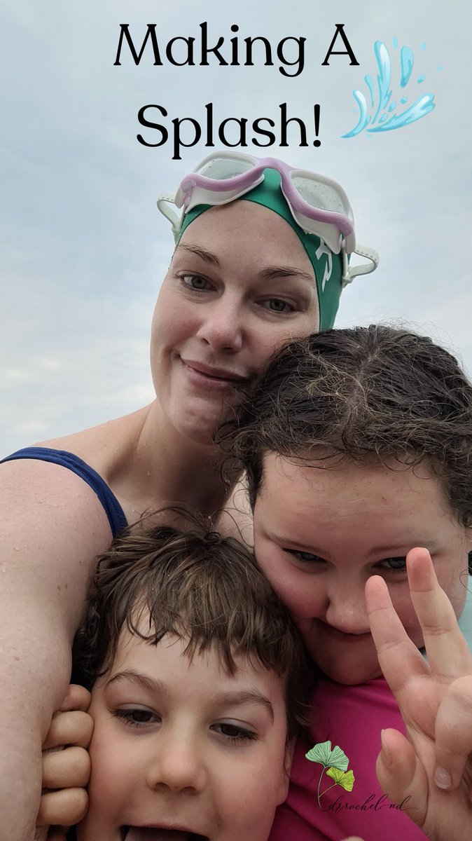 RachelWinstedt's tweet photo. A patient inspired me to start swimming again. It's been over 20 years since I was on a swim team... but I'm delighted I can share my love of water with my kids. #drrachel #natmed2023 #thevalleyathleticclub https://t.co/h1BGdb0LBp