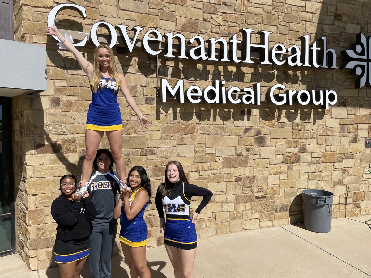 FrenshipHSCheer's tweet photo. Fun times at the Covenant Back to School Bash! Thanks to these cheerleader and Tony for showing the love to our community and for your servant hearts. Frenship is blessed with best. 
#FrenshipCheer #BeTheirPerson #ShipCheer https://t.co/AZQpDmGHaw