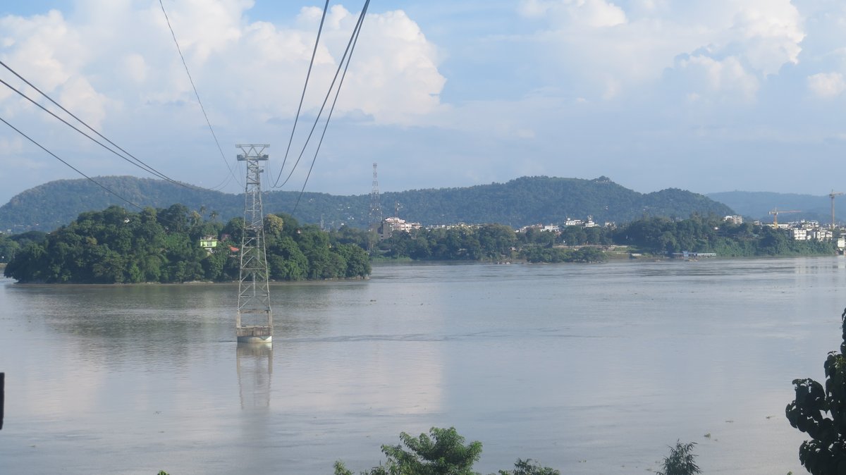 Last Sunday. Guwahati Passenger Ropeway is India’s longest river ropeway spanning a distance of almost 2 Km.