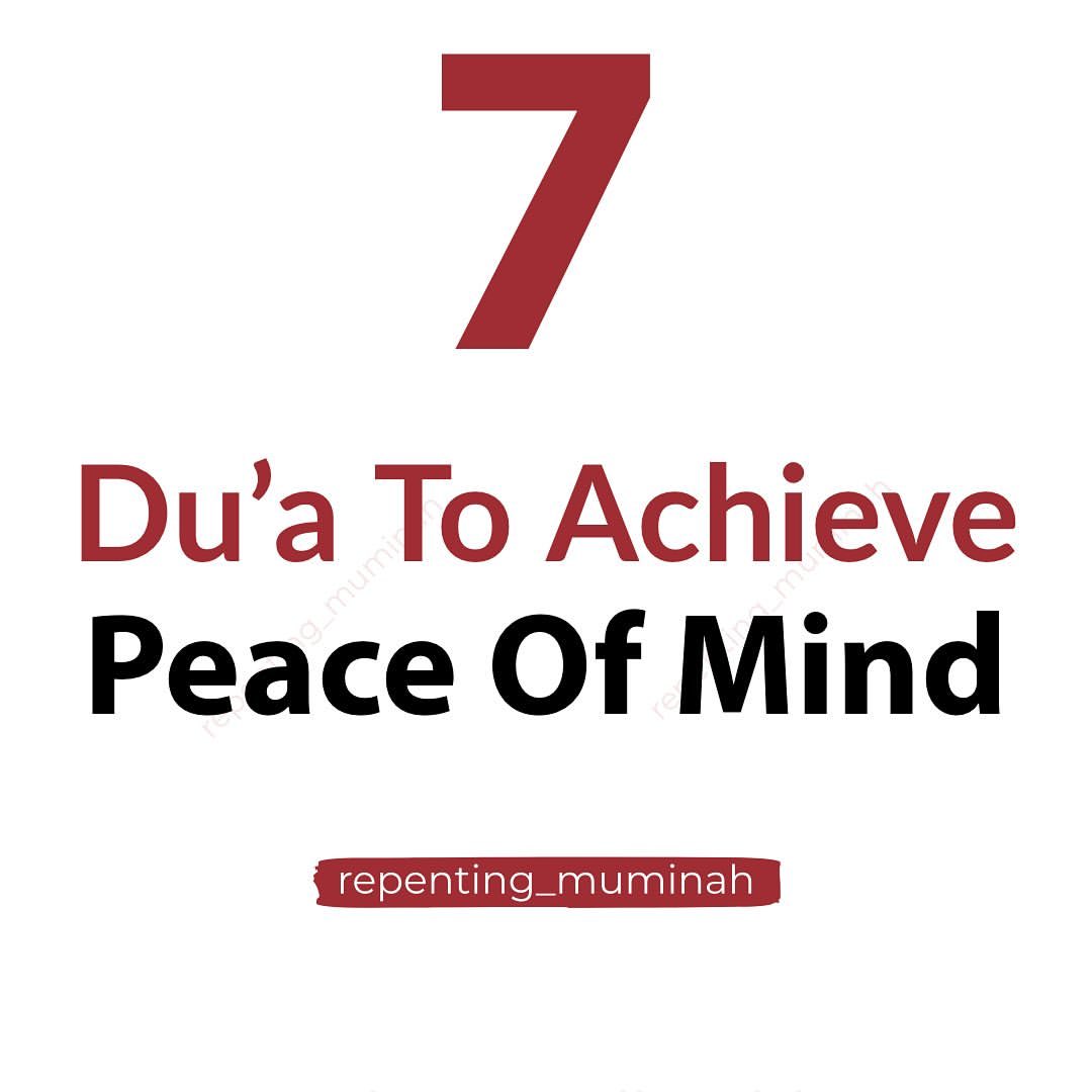 Seven Du'as To Memorize...

THREAD