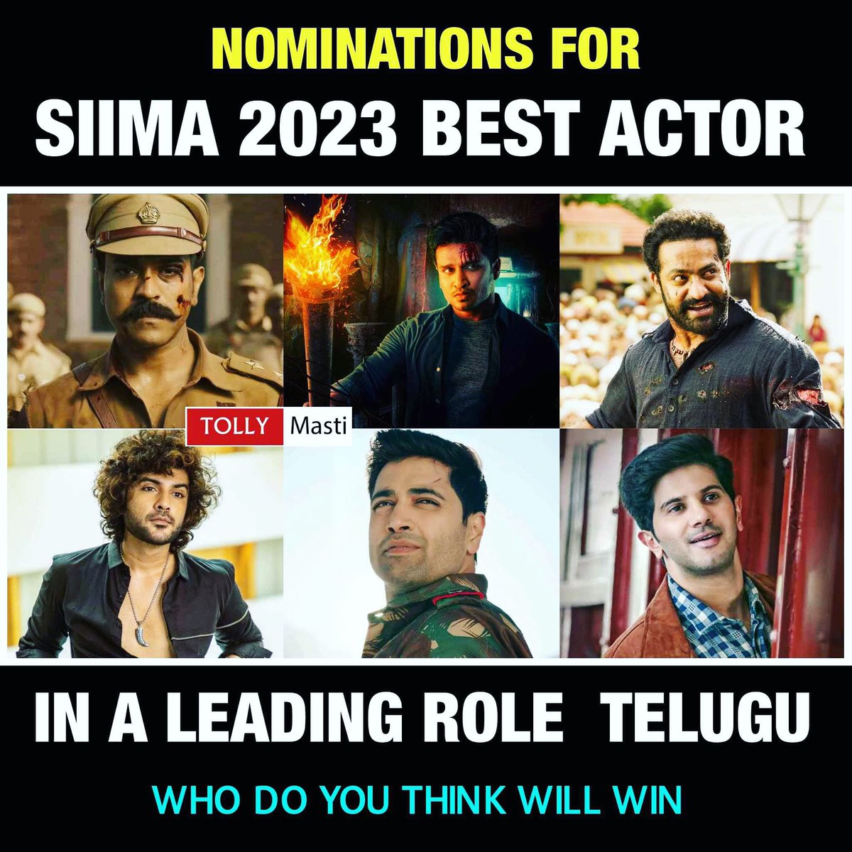 Who will win this ?? #RamCharan #Nikhil #JrNTR #SidduJonnalgadda #Adavisesh #DulquerSalmaan 
#RRRMovie #Karthikeya2 #Djtillu #Major #SitaRamam 
Follow us 👉 @tollymasti