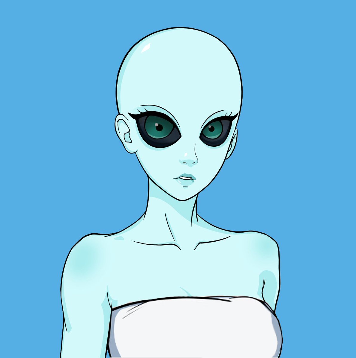 droidfame's tweet photo. 👋 Introducing the all-new Memeland alien type! While we love the current artwork, we couldn't resist trying a style inspired by CryptoPunks aliens. Stay tuned for more visuals! @memeland @makerstudiosgg @cryptopunksnft 🛸👀 https://t.co/jjoaZYN87o