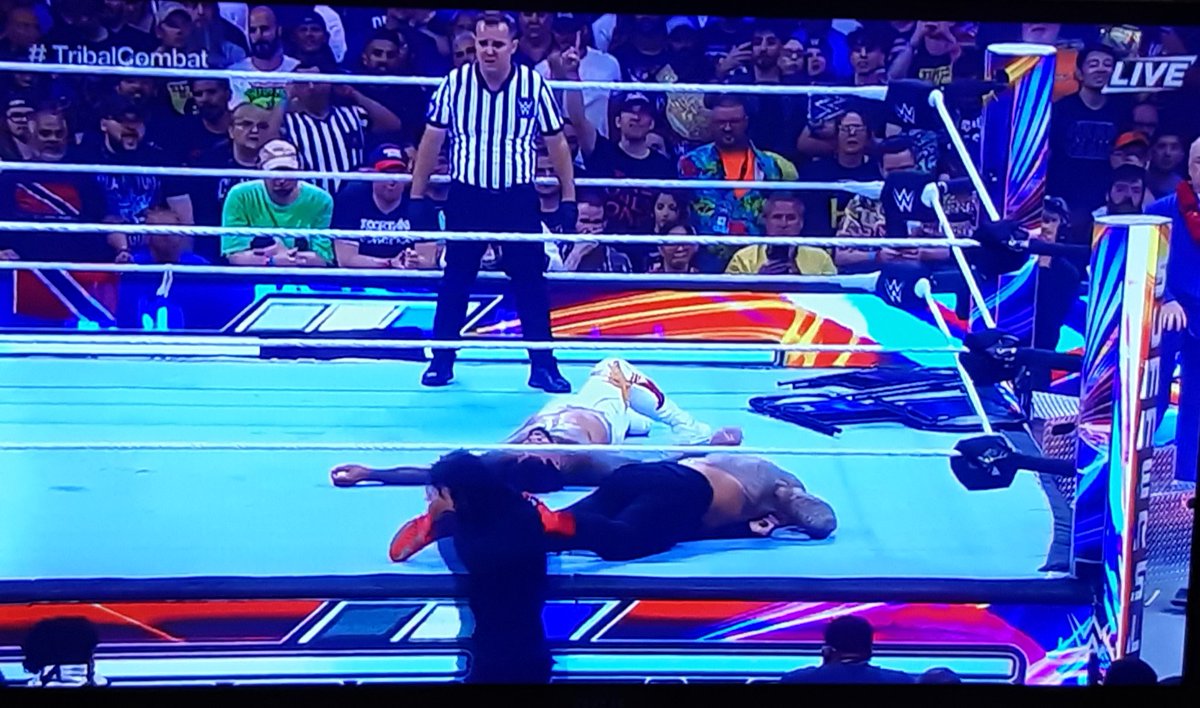 #TribalCombat #SummerSlam 
This match was way too Much! 
It was Jay vs Roman & Solo & Jimmy!!!