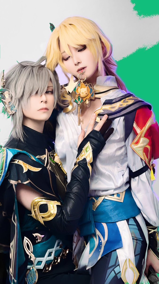 KKaren_Lin's tweet photo. 众所周知🔑是play的一环
#AlhaithamKaveh #kaveh #Alhaitam #知妙 #cosplay @tsiyuky https://t.co/q5KHBhBEP6