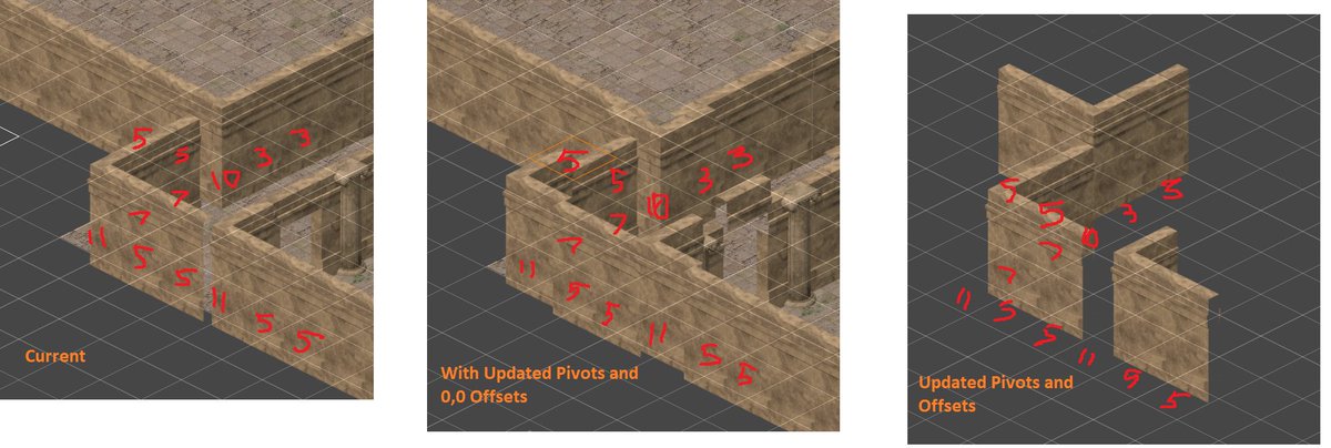 VingarGame's tweet photo. This week's SS comes directly from a conversation we were having on Discord about lining up isometric tiles for level generation.

First image shows the end result, while second image shows the transition to the end.

#screenshotsaturday #unity2d #indiedev #gamedev #indegame https://t.co/JK3iAuqByW