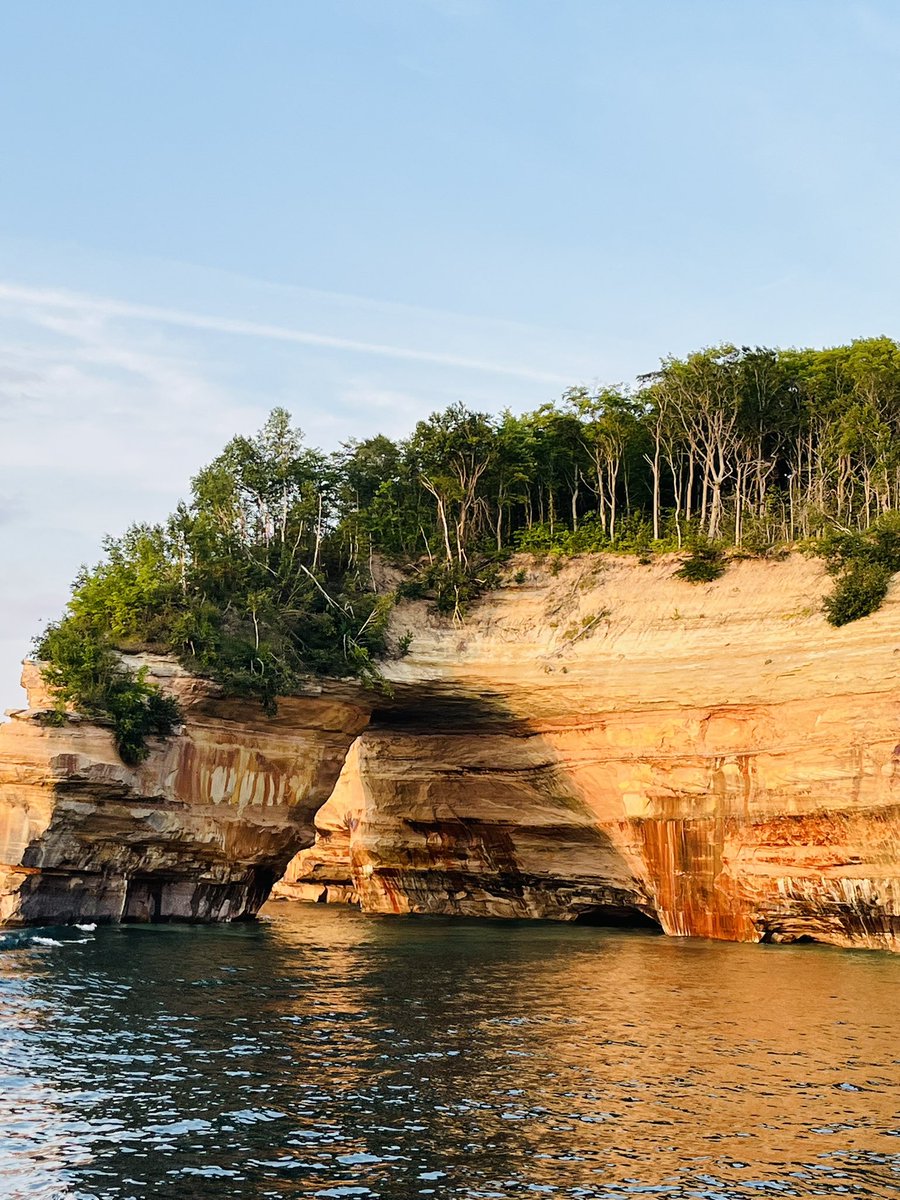 Pictured Rocks National Lakeshore - sunset cruise. #UP23 #Michigan2023 #summervacation2023