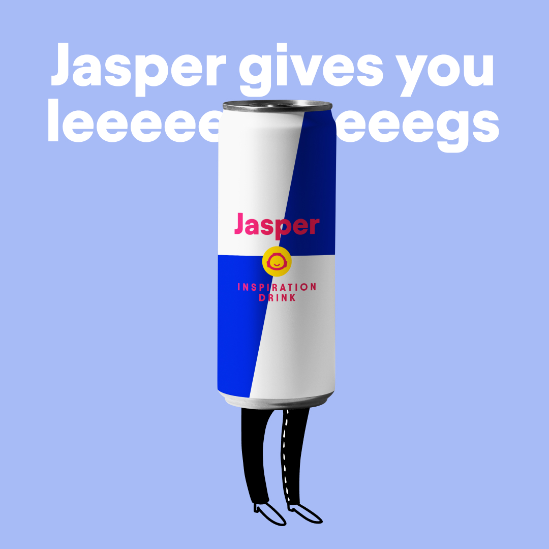 0% caffeine, 100% inspiration. With Jasper, every idea has legs. #JasperAi #ArtificialIntelligence