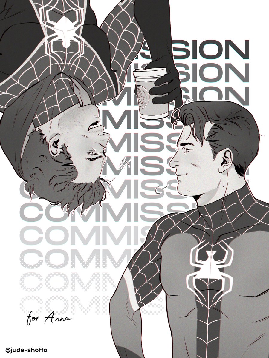 JudeShotto's tweet photo. Commissions (1/2) | A Spiderverse AU Gavin &amp; Nines for @adorkable_anna5 🌻 

⭕️🕷️⭕️🕷️⭕️

[#reed900 #dbhgavin #dbhrk900] https://t.co/o27cOUKbOQ