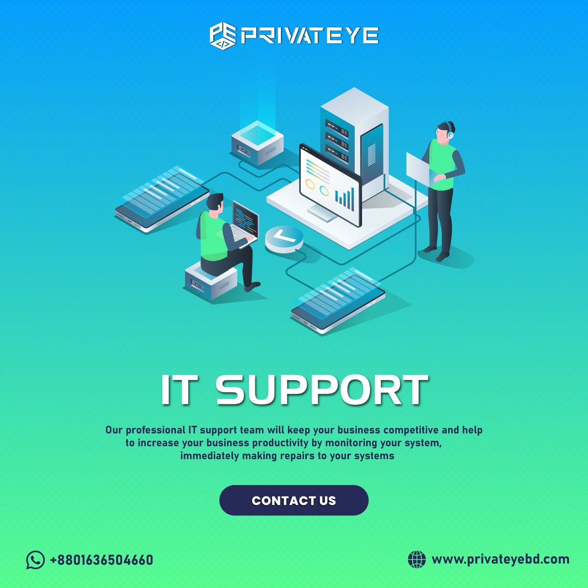 Privateyebd's tweet photo. #ITSupport #TechSupport #ITServices #HelpDesk #TechHelp #ComputerSupport #NetworkSupport #CyberSecurity #DataBackup #cloudComputing #privateye https://t.co/sIYYNLuUAS