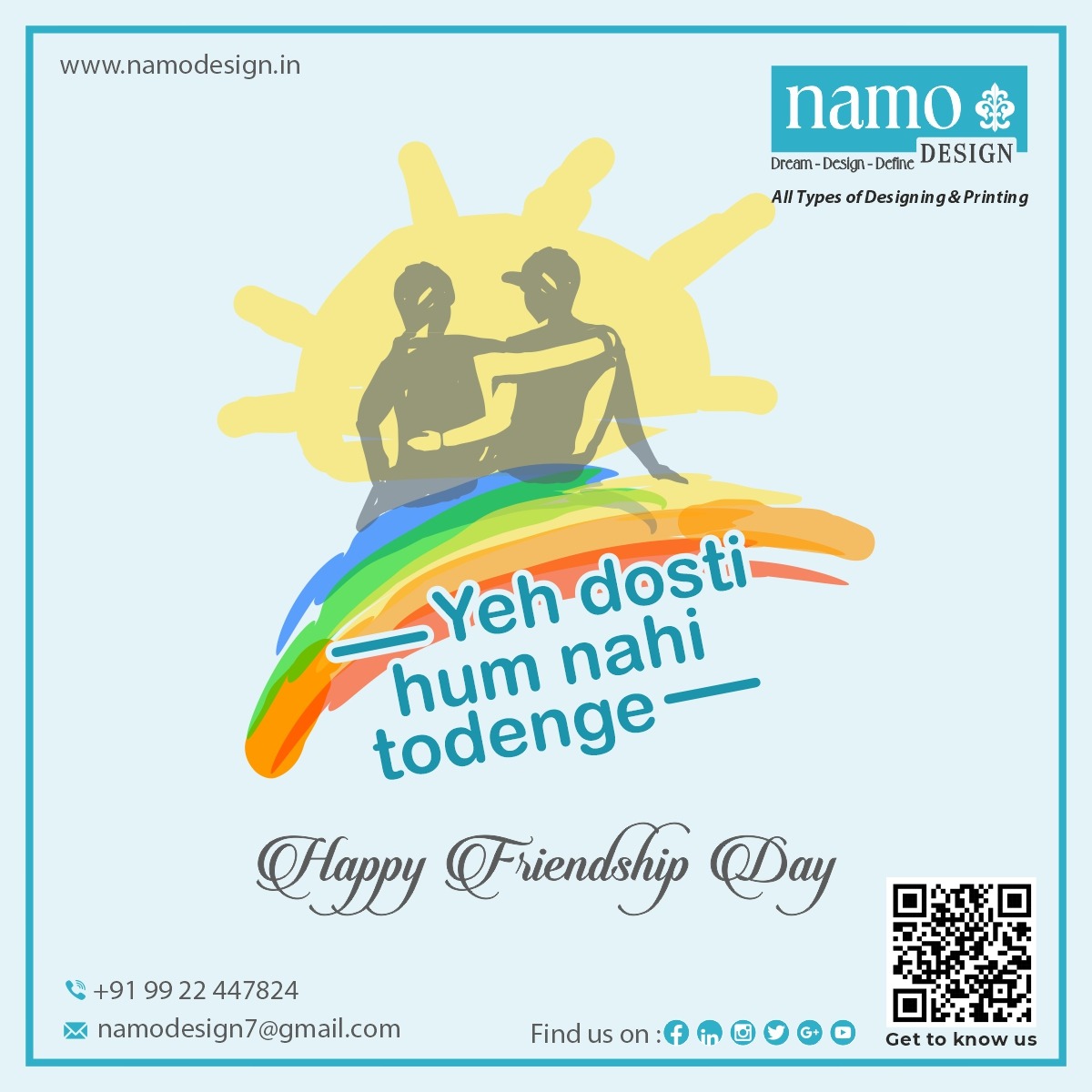 NamoDesign's tweet photo. Happy Friendship Day https://t.co/iy2ciqRRxz