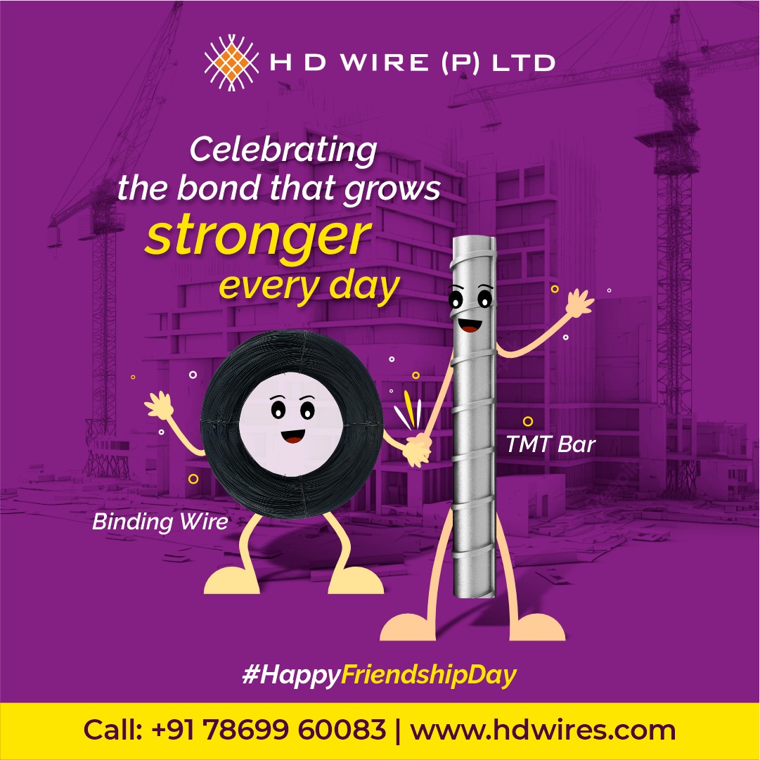 hdwires's tweet image. Celebrating the bond that grows stronger every day like the bond of #BindingWire and #TMTBar. Happy Friendship Day..!

#HDWire #FriendshipDay #FriendshipDay2023 #HappyFriendshipDay #Friends #Yaari #Dosti #BestFriends #BFF #FriendsForLife #FriendsForever #FriendshipGoals #Bonding