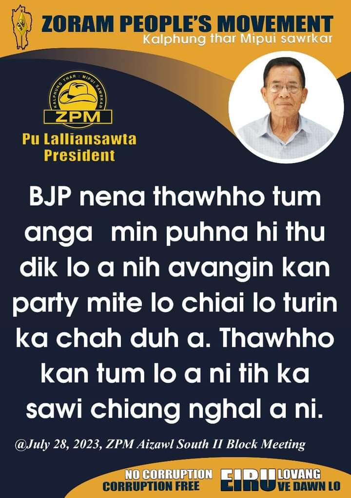 Zoram People's Movement tweet media