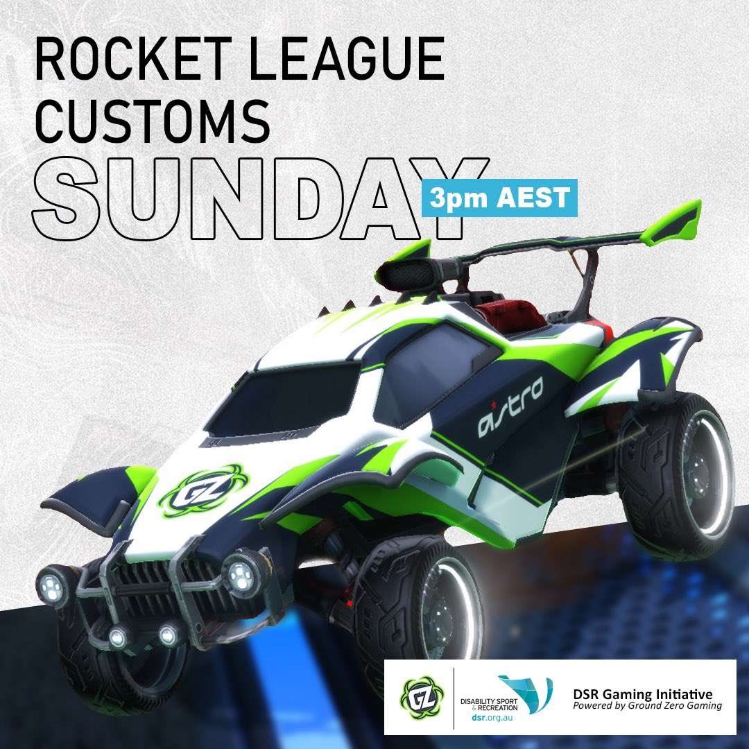 Ground Zero (@groundzerooce) on Twitter photo We are back with some more Rocket League customs in conjunction with <a href="/disabilitysprt/">Disability Sport & Recreation</a>!
Come have a chat about the World Championships, hang out and play some Heatseeker, dropshot and more!
Starting in 20 minutes!
Join here: discord.gg/vFn7pRg5 We are back with some more Rocket League customs in conjunction with <a href="/disabilitysprt/">Disability Sport & Recreation</a>!
Come have a chat about the World Championships, hang out and play some Heatseeker, dropshot and more!
Starting in 20 minutes!
Join here: discord.gg/vFn7pRg5