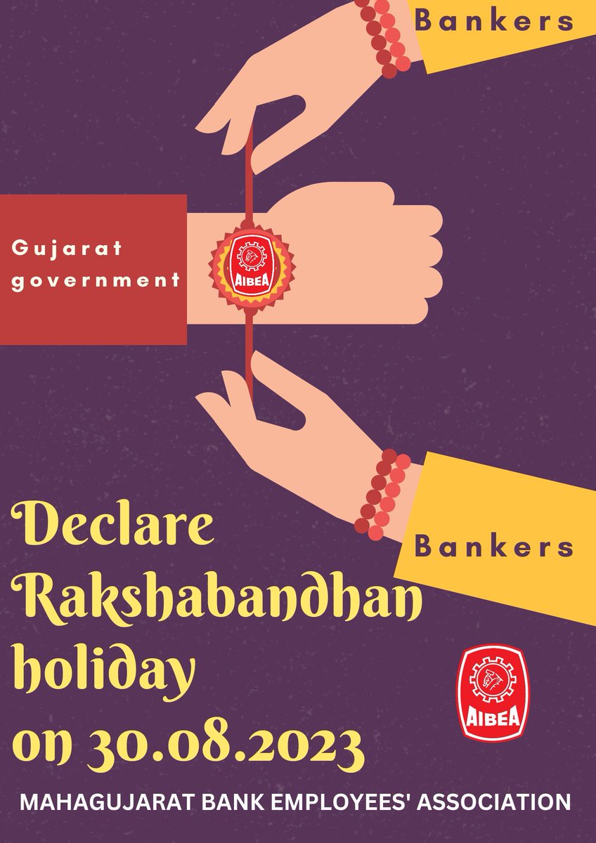 #Declarebankholiday_rakshabandhan