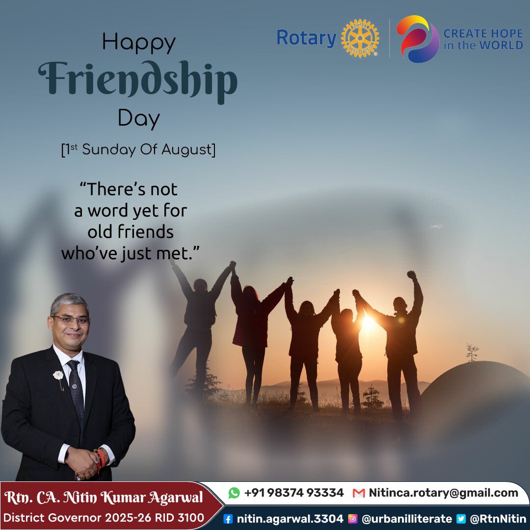 New or Old, Friends are Gold 😇

Celebrating the eternal bond🌻

Happy Friendship Day♥️

#FriendshipDay #HappyFriendshipDay  #FriendshipDay2023 #Fellowship #EternalBond #RotaryFellowship