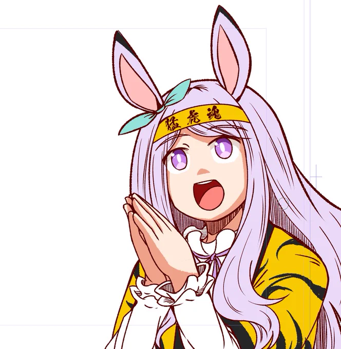 このメジロマックイーン(猛虎魂)を描くたび、コミケの季節がやって来たなという感じがする。