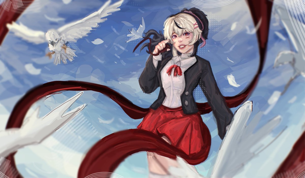 achoosingg's tweet photo. FINISHEDD! (kidding… its like 2/4 done but I already know I wont finish because I procrastinated.😭 LETS JUST PRETEND ITS DONE.)
For @AceSkyphynx Art contest
#aceskyAC #artcontest #art https://t.co/Bvaw7GbOyB