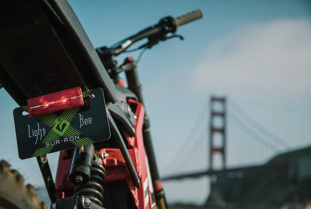 The Surron Light Bee X features both a front LED &amp; Rear Tail Light 🚨

#Surron #LightBeeX #Offroading #Electric #Dirtbike