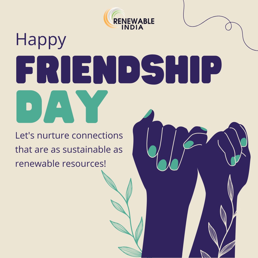 RenewableIndia_'s tweet image. Sparking brighter tomorrows with renewable friendships! On this #FriendshipDay, Renewable India celebrates the power of unity and camaraderie among our team. 

#RenewableIndia #FriendshipInAction #GreenBonding #SustainableFriendships #Friendshipday