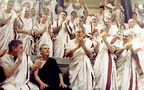 _pnasty's tweet photo. It’s hilarious to me that the Roman Empire invented soooo many things but they never invented pants. Like they all sat around and thought up aqueducts and surgery but never were able to make any pants https://t.co/7mO5IR6wLK