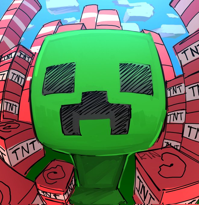 Teaching the boys 5 point perspective #minecraft
