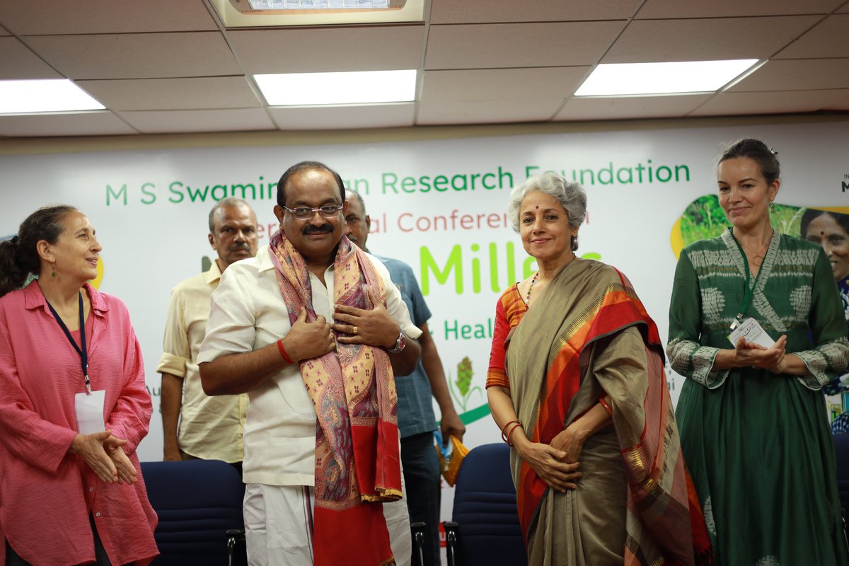 mssrf's tweet photo. We are delighted to have Honorable Minister, Food & Civil Supplies @r_sakkarapani at the International #Conference on #MightyMillets 🌾🌾🌾
#MSSRF_Conf2023
@doctorsoumya @HariharanGN @msswaminathan
@ruthdefries @Elisabeth_WFP @DrOliverking
@IYM2023 @UNWFP_India
@FAOAsiaPacific https://t.co/WJ2zXsmSol