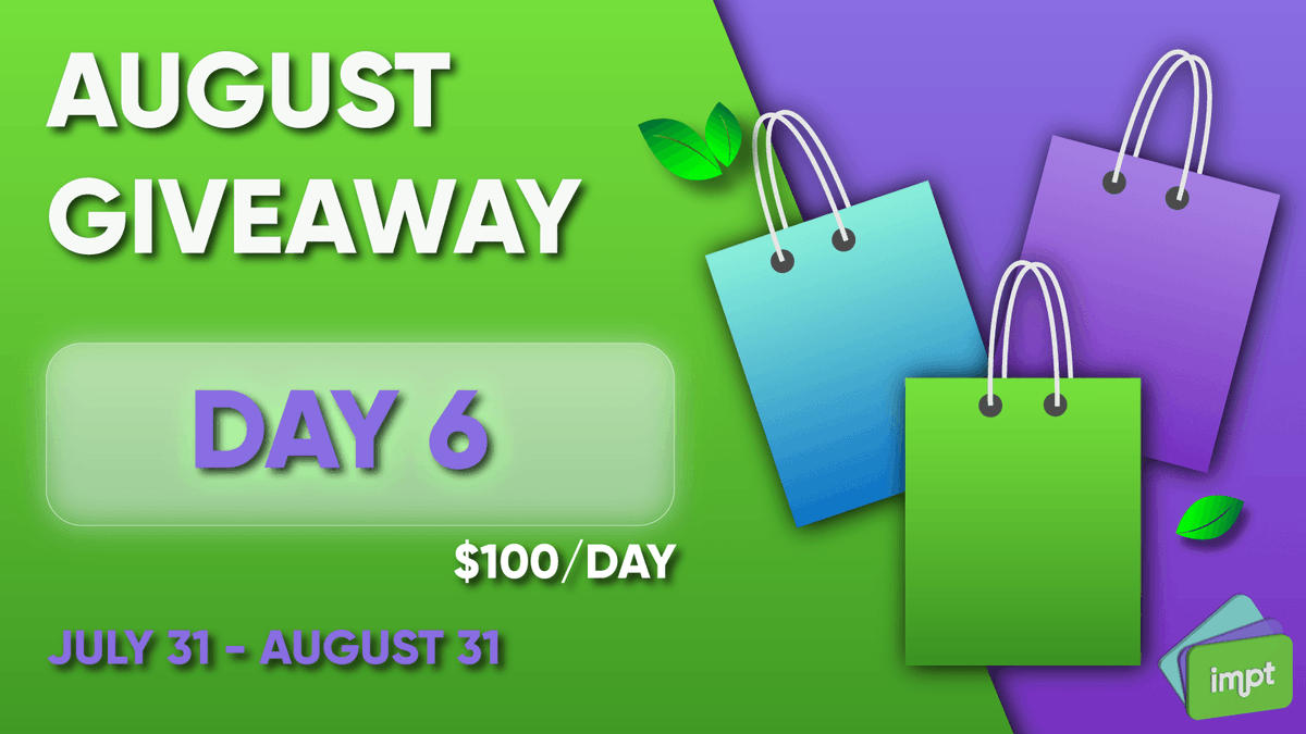 IMPT_token's tweet photo. $100 $IMPT Giveaway 🤑

Day 6: IMPT Liftoff: August Launch 🚀 #Giveaway!

To enter:
💚 Follow @IMPT_token
💚 Retweet
💚 Share in the comments what carbon offset project you would like to retire a carbon credit to with IMPT.
💚 Use #IMPTLiftoff https://t.co/HIP1jtBi0r