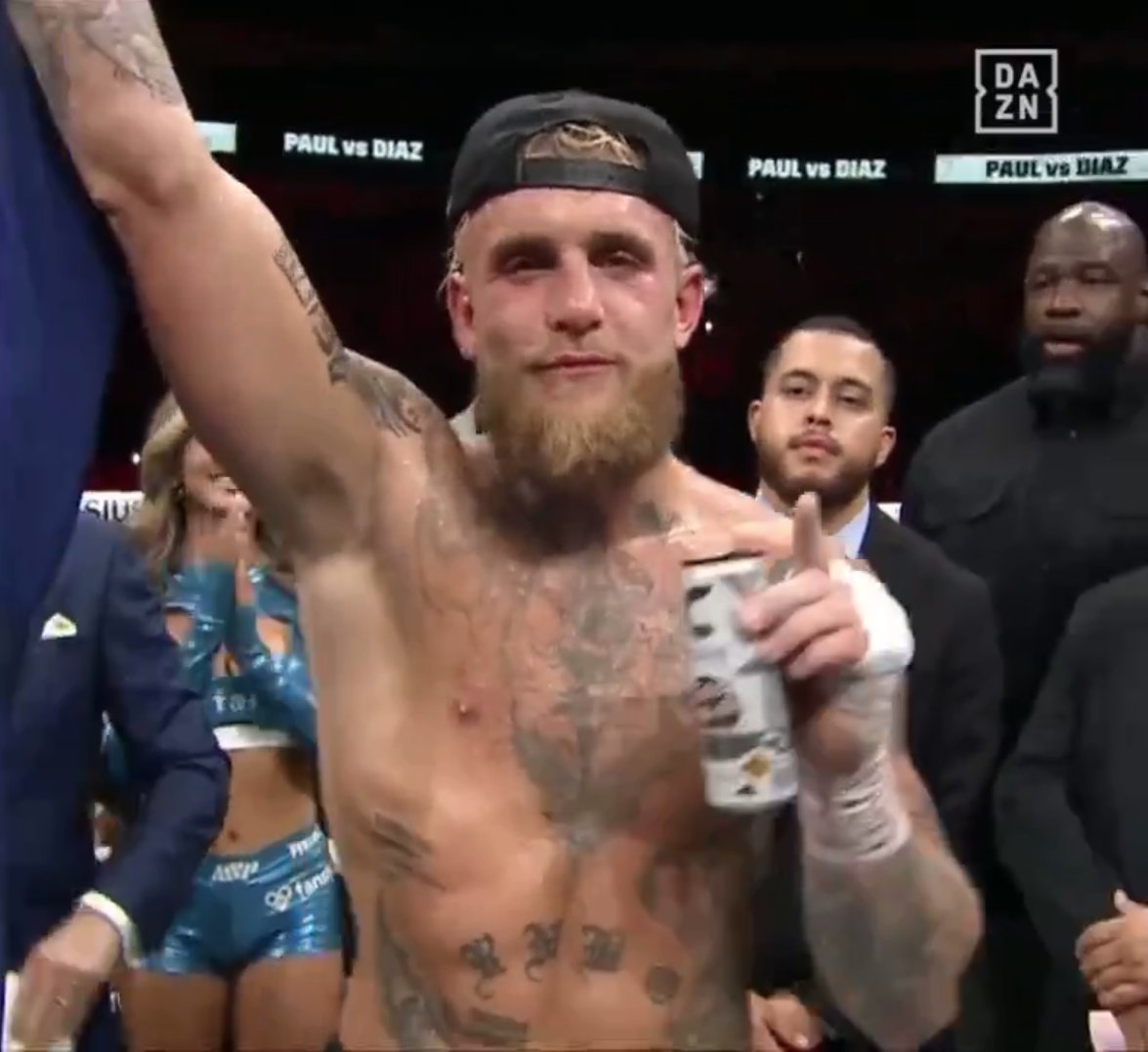 JAKE PAUL BEATS NATE DIAZ BY UNANIMOUS DECISION 🔥
