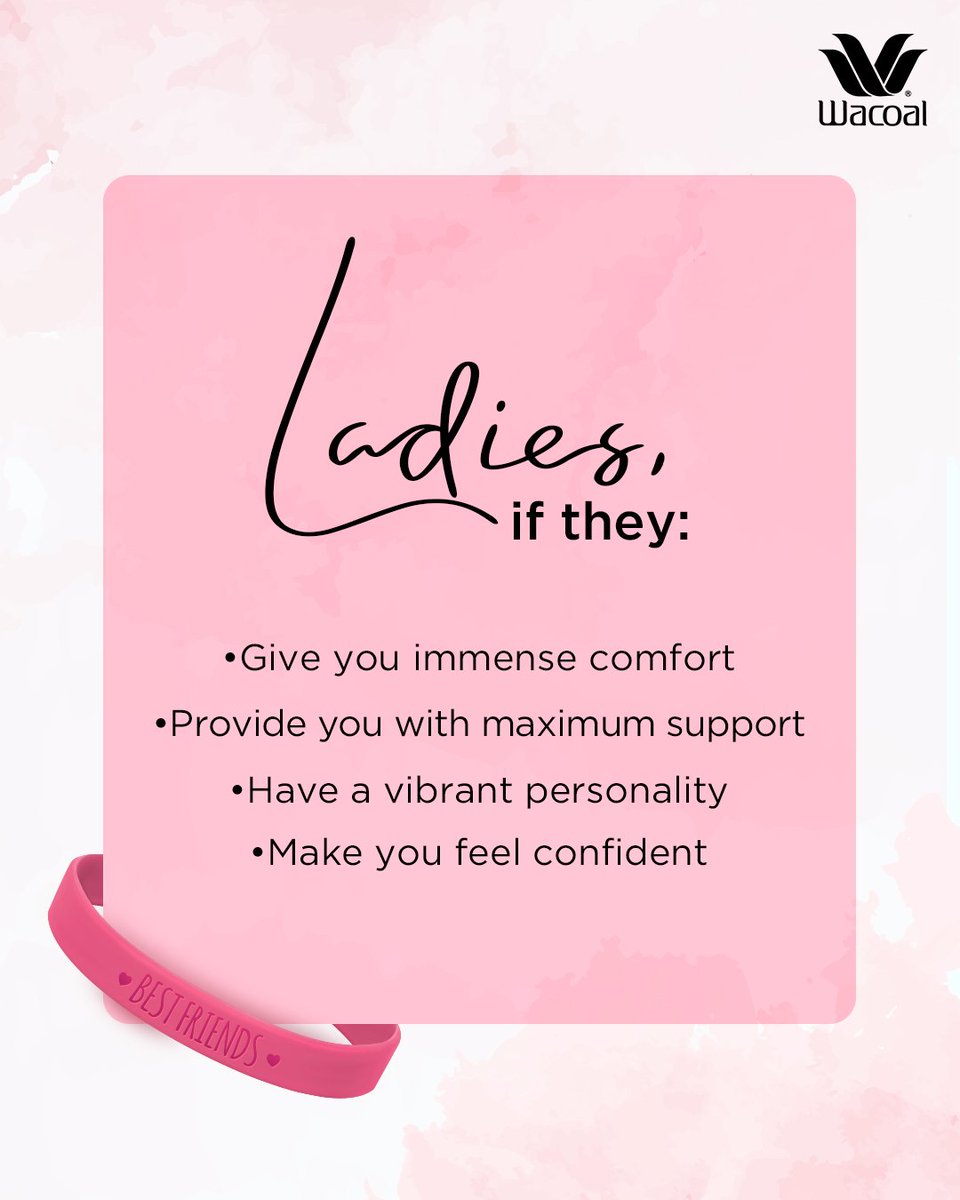WacoalIndia's tweet photo. Here’s to the ones who’ve always got your backs, fronts and sides no matter what 🤗
#HappyFriendshipDay
Visit our website or store to shop from our exquisite collection💖
https://t.co/2uilFeRSol
#ComfortableInsideConfidentOutside #AFineFit #Wacoal #ComfortAtItsFinest https://t.co/kvGa7hCPzb