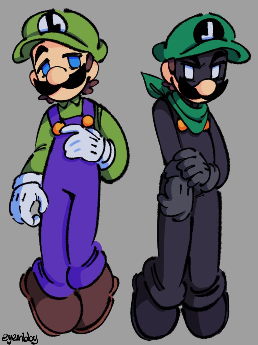 ルイージ 「silly billys #Luigi」|D🐱slow artのイラスト