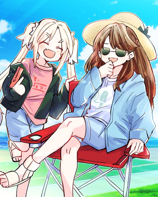 「beach multiple girls」 illustration images(Latest)｜2pages