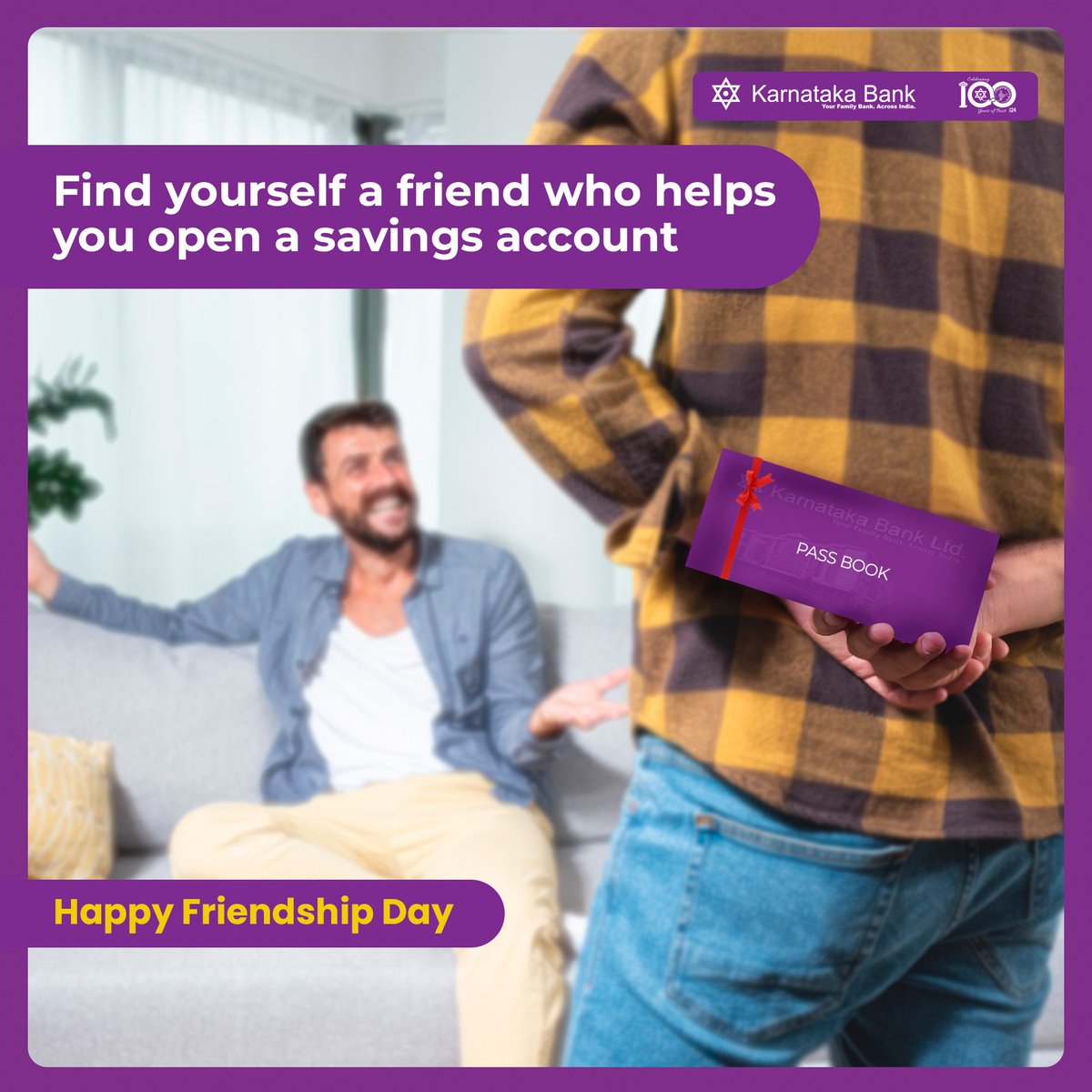 Good friends tell you how important it is to open a savings account. 
Best friends fill out the application form with you.
Tag your best friends in the comment section below!

#karnatakabank #friendship #internationalfriendshipday #happyfriendshipday #banking