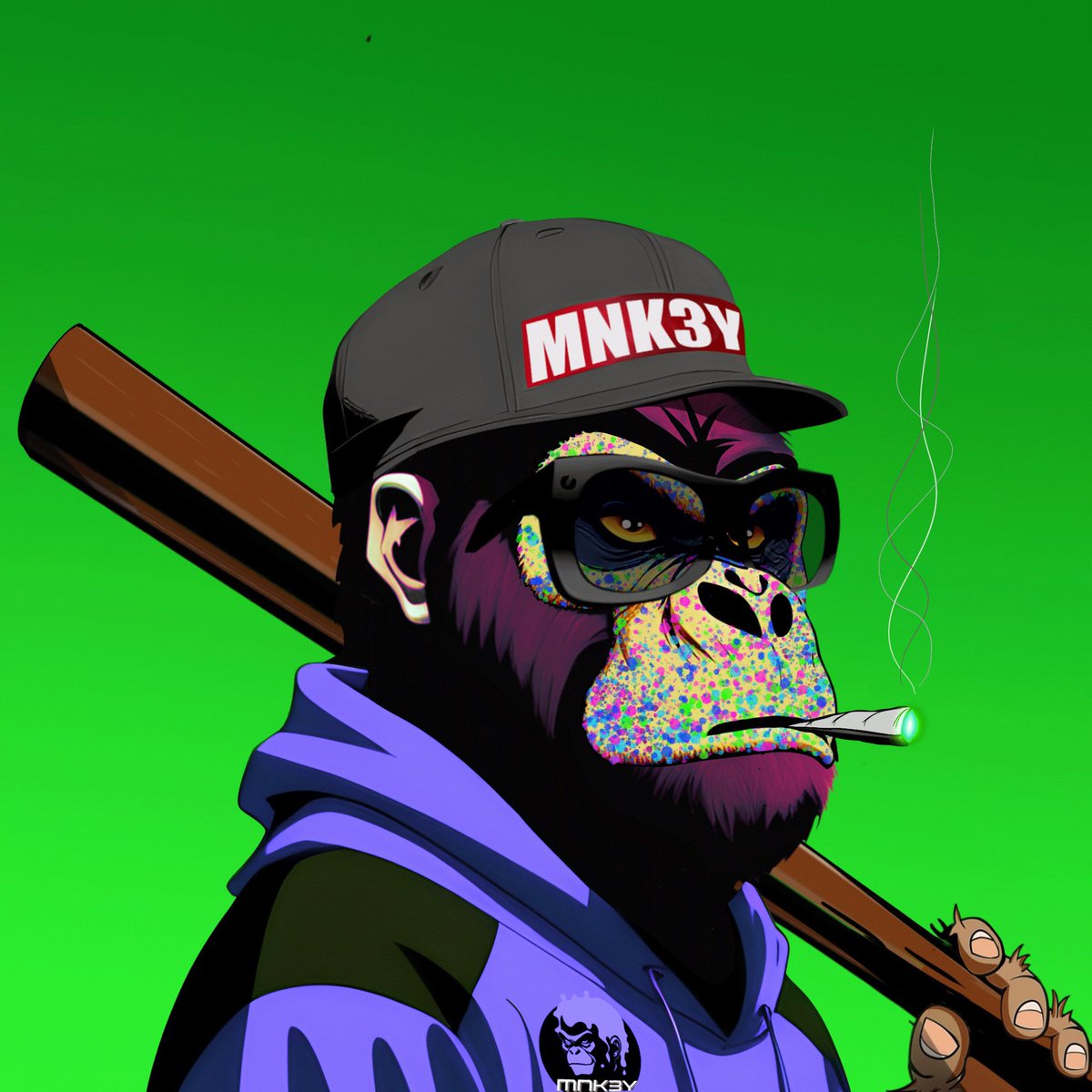 mnk3ylabs's tweet photo. GN Fam
If we get to 1000 followers overnight, Iโll take my wife to the zoo to look at the monkeys. It would make our day.
We did well with @punks2023 ๐
Tonightโs MNK3Y:
Not a character you want to mess with.
#NFT #opensea #punks2023 #ins1 https://t.co/6jKbIvwmZh