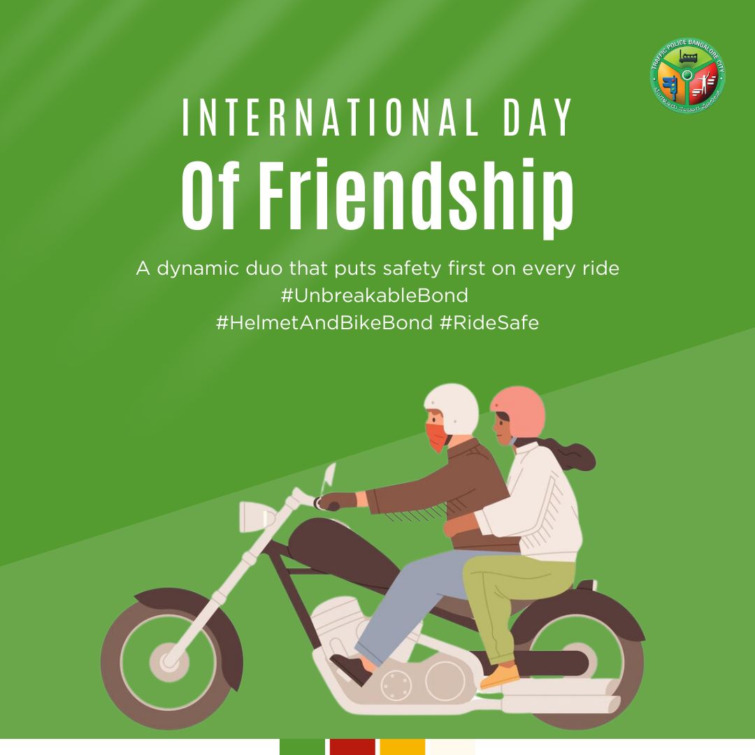 acpsetraffic's tweet photo. Celebrating Friendship Day with the True Blue Bonds of Bengaluru's Finest protectore!🤝
ಬೆಂಗಳೂರಿನ ಅತ್ಯುತ್ತಮ ರಕ್ಷಕರ ನಿಜವಾದ ಬಾಂಧವ್ಯದೊಂದಿಗೆ ಸ್ನೇಹ ದಿನವನ್ನು ಆಚರಿಸಲಾಗುತ್ತಿದೆ!🤝
#FriendsInUniform #BengaluruPoliceFamily #Friendshipday #NammaPolice #KarnatakaPolice #BengaluruTrafficPolice https://t.co/LVXLOXMFja