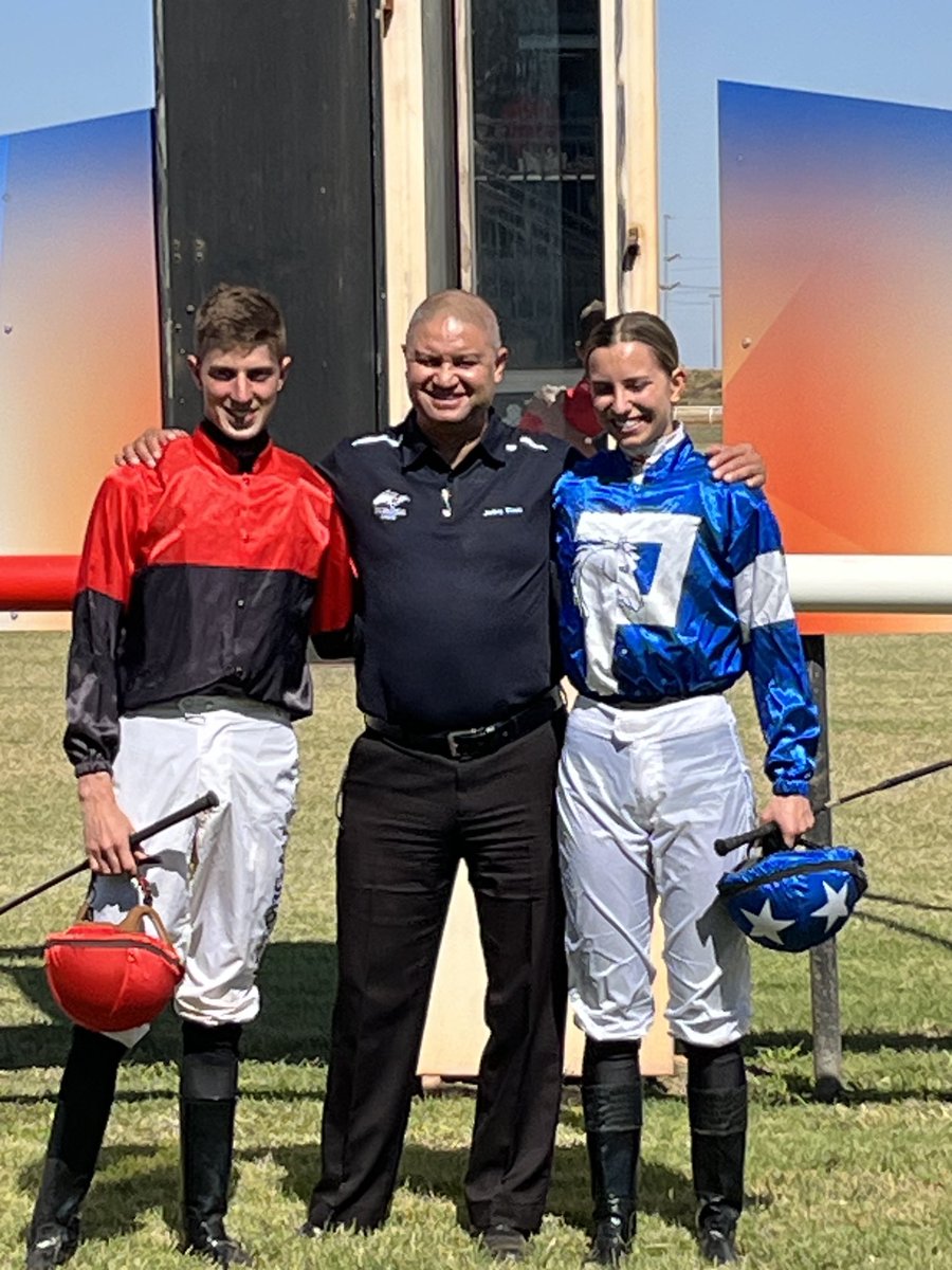 Leading Port Hedland Rider Austin Galati and Leading Apprentice Rosie Mahony . 🔫🔫 ⁦@5harynLancaster⁩ ⁦@Hallyboypeter⁩ ⁦@OfficialRWWA⁩