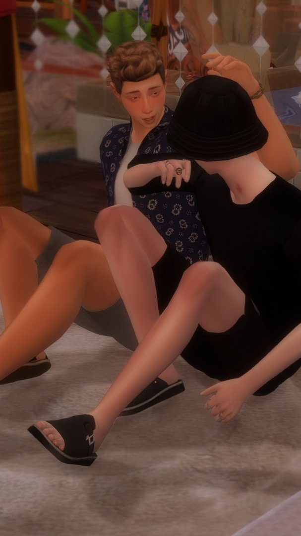 NmJkTS4's tweet photo. 🌴https://t.co/BTM70PIevZ ◸ sims 4, summer, tropical, boyslove, bl, boys couple, namjoon, jungkook, screenshots, ts4 ◿ https://t.co/Gqs09lj5PH