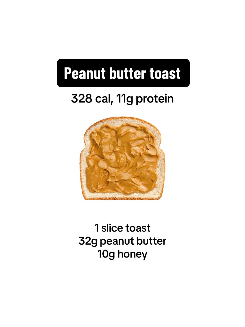 Need bulking? Follow these bulking ideas 👇 1. Peanut butter toast
