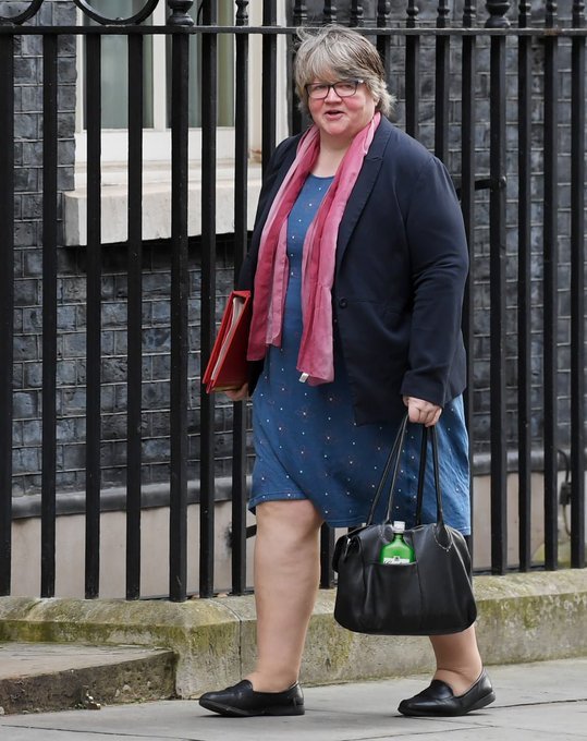 Name something you might find in Therese Coffey's handbag.