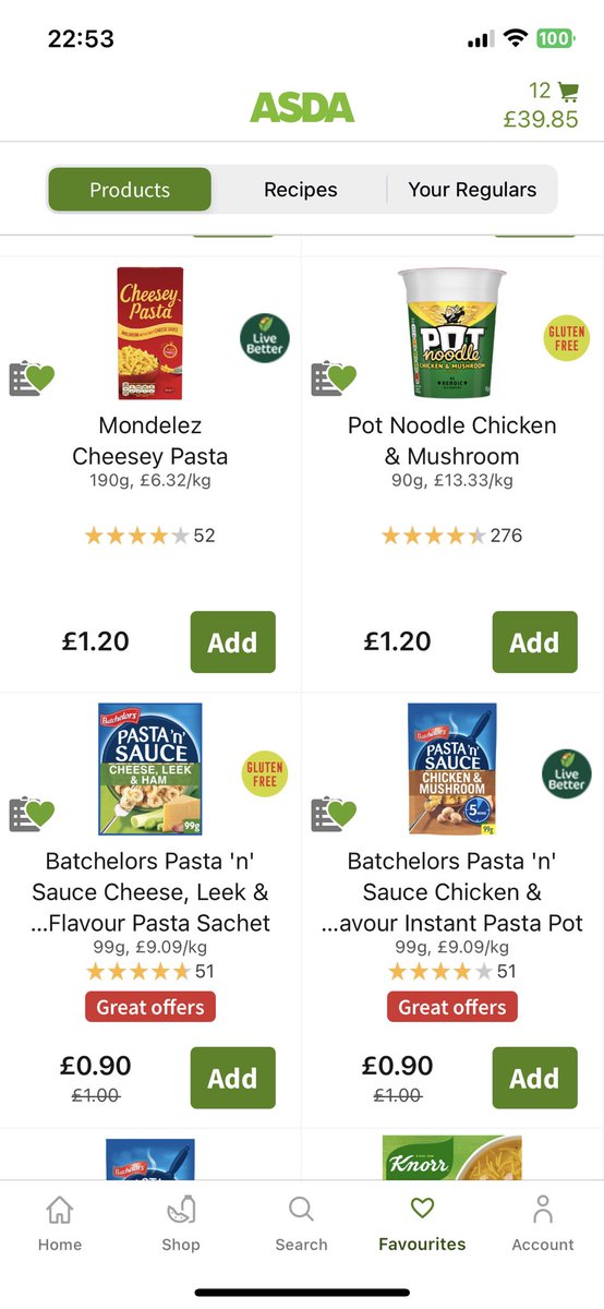 samiie's tweet photo. @AsdaServiceTeam issues with the app? These items are not gluten or lactose free why are they advertised as this?? https://t.co/jP1NRqkJqT