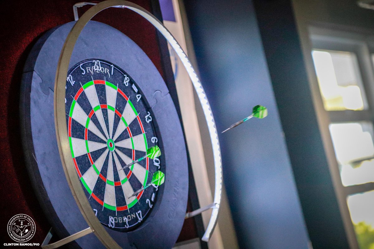 valenzuelacity's tweet photo. Congratulations to the winners of the #ValenzuelaOlympics Darts Event! 🎯🏆

Through a heated championship game that was held today, August 6, 2023 at the WES Arena, Brgy. Punturin, the following #PamilyangValenzuelano players bagged trophies and cash prizes:

Champion: Dominique Lopez | Brgy. Malinta (₱2,500)
2nd Place: Marc Louie Manuel | Brgy. Gen. T. De Leon (₱1,500)
3rd Place: Sean Deniel Mendoza | Brgy. Palasan (₱1,000)
4th Place: Kristan Cantillon | Brgy. Maysan (₱1,000)