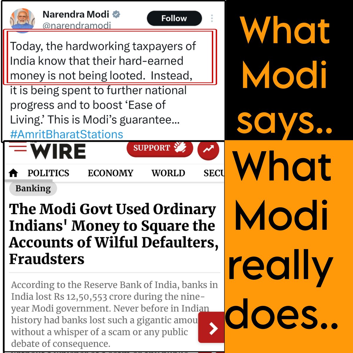 VinayDokania's tweet image. Modi the Liar

Says North Goes South...